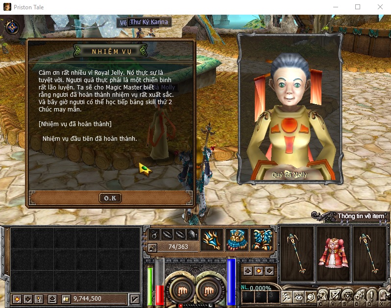 Nhiệm vụ thăng hạng lv 20