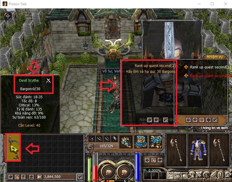 Nhiệm vụ thăng hạng lv 40