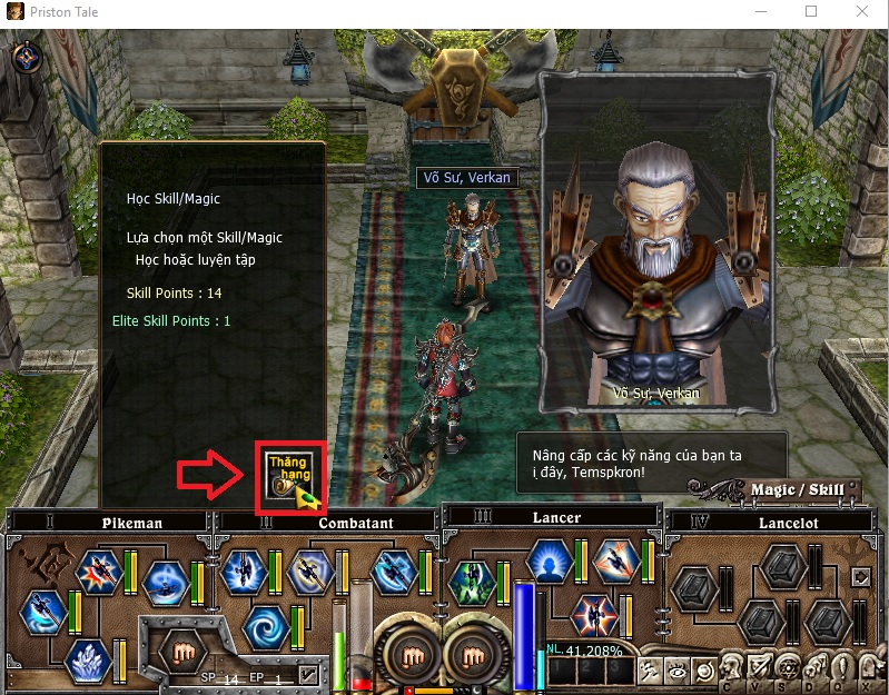 Nhiệm vụ thăng hạng lv 60