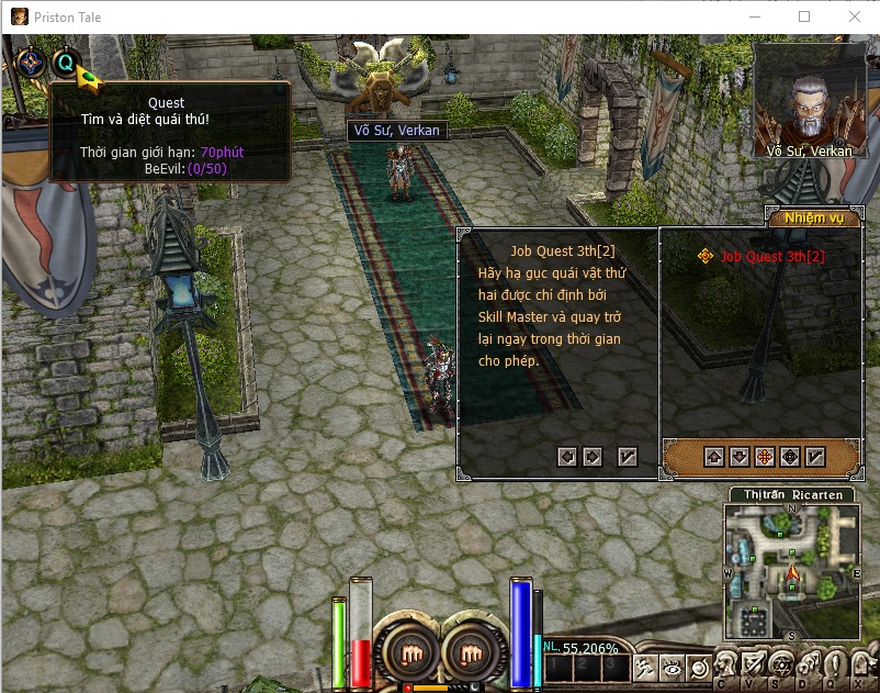 Nhiệm vụ thăng hạng lv 60